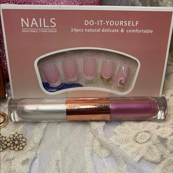 8 PCS - JOAH Shadow Palette - Pink Glitter Makeup/Beauty Bundle - Picture 8 of 17